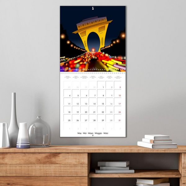 Produktbild: PARICATURES (Calendrier mural carr&eacute; 2026 30x30 cm) Calendrier double avec une page pour vos prises de notes