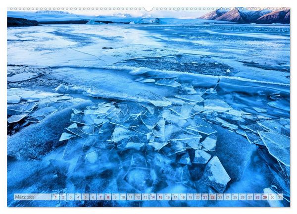 Produktbild: Surreale Landschaften Islands (hochwertiger Premium Wandkalender 2026 DIN A2 quer), Kunstdruck in Hochglanz