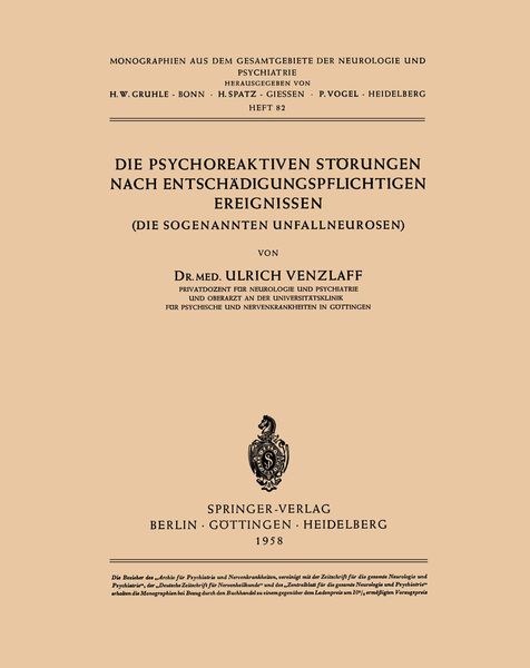 Produktbild: Die Psychoreaktiven St&ouml;rungen nach Entsch&auml;digungspflichtigen Ereignissen