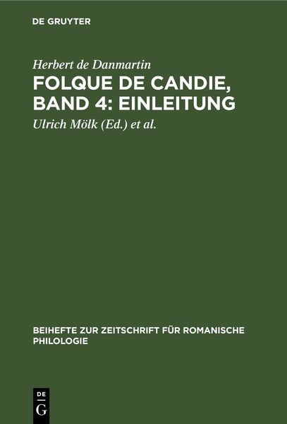 Produktbild: Folque de Candie, Band 4: Einleitung