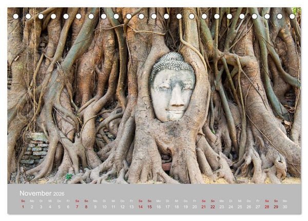 Produktbild: BUDDHA - Ein sanftes L&auml;cheln (Tischkalender 2026 DIN A5 quer), CALVENDO Monatskalender