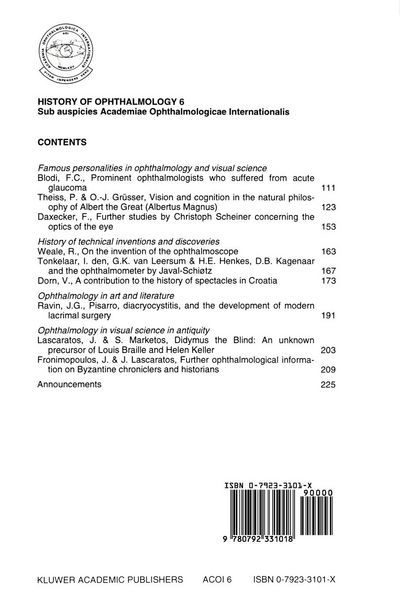 Produktbild: History of Ophthalmology