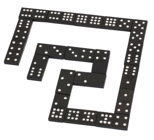 Produktbild: Classic Games Holz Domino, 55 Steine