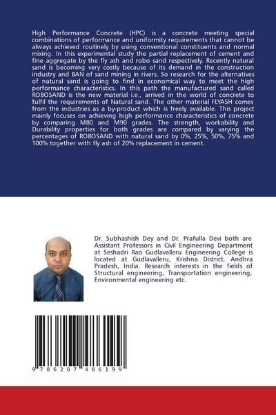 Produktbild: Replacing Cement and Robosand By Fly-ash and Using Mineral Admixtures