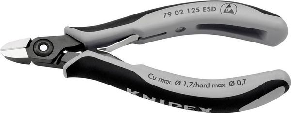 Produktbild: Knipex 79 02 125 ESD ESD Seitenschneider mit Facette 125mm