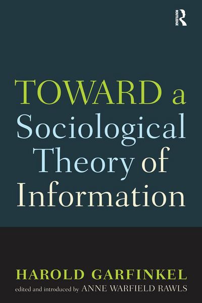 Produktbild: Toward A Sociological Theory of Information