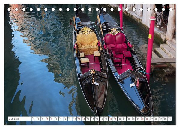 Produktbild: Venedig - pittoreske Sch&ouml;nheit (Tischkalender 2026 DIN A5 quer), CALVENDO Monatskalender