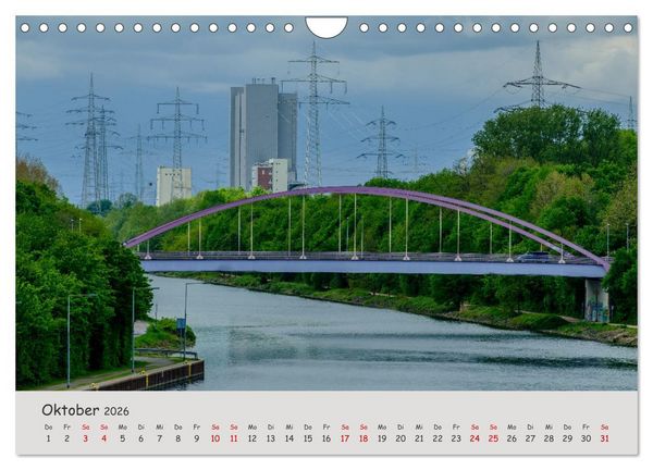 Produktbild: Herne: Stadt an Emscher und Kanal (Wandkalender 2026 DIN A4 quer), CALVENDO Monatskalender