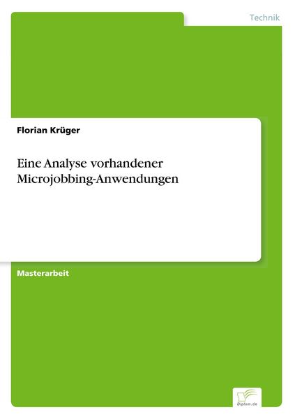 Produktbild: Eine Analyse vorhandener Microjobbing-Anwendungen