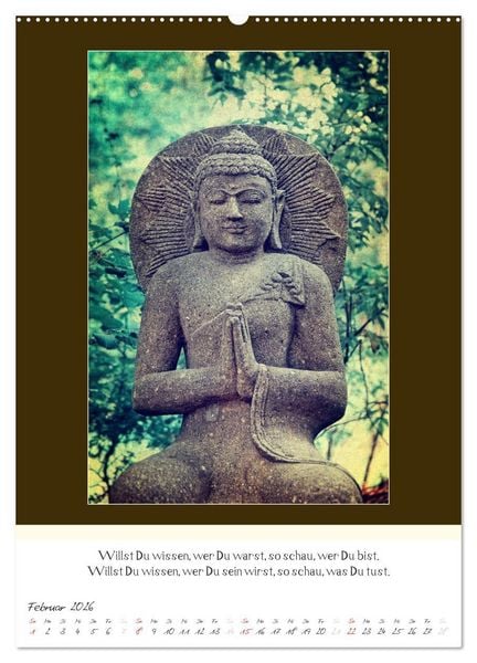 Produktbild: Der Buddhistische Weisheiten Kalender (Wandkalender 2026 DIN A2 hoch), CALVENDO Monatskalender