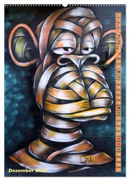 Produktbild: London - Hotspot der Street Art (Wandkalender 2026 DIN A2 hoch), CALVENDO Monatskalender