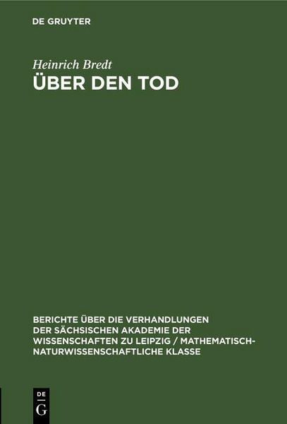 Produktbild: &Uuml;ber den Tod