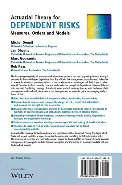 Produktbild: Actuarial Theory for Dependent Risks