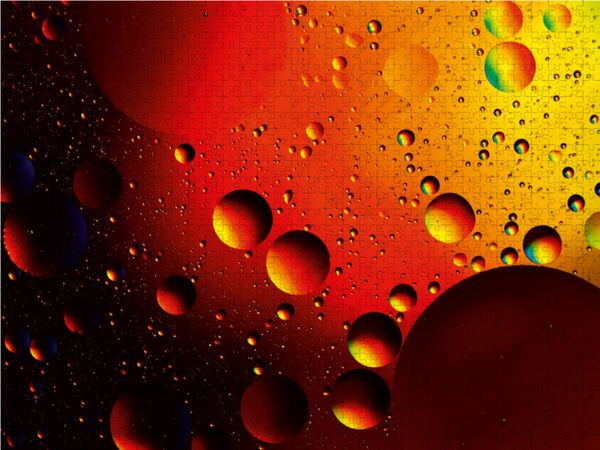 Produktbild: CALVENDO Puzzle Farbrausch mit &Ouml;l und Wasser 11 1000 Teile Lege-Gr&ouml;&szlig;e 64 x 48 cm Foto-Puzzle Bild von Veronika Rix