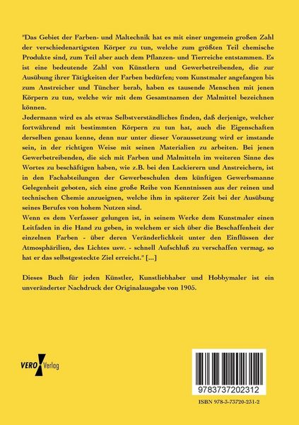 Produktbild: Die Malerfarben und Malmittel