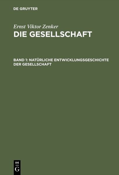 Produktbild: Nat&uuml;rliche Entwicklungsgeschichte der Gesellschaft