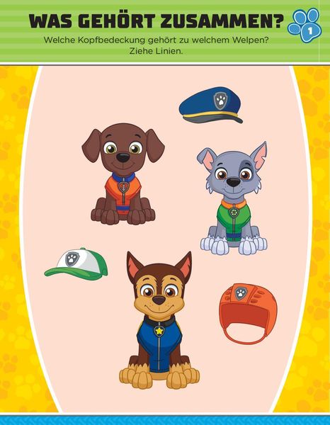 Produktbild: PAW Patrol Mein Rätselbuch mit 40 Tattoos