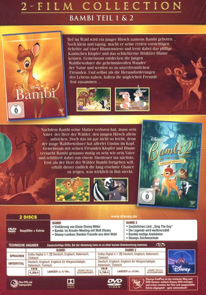 Bambi - Doppelpack (Disney Classics + 2. Teil)  [2 DVDs]