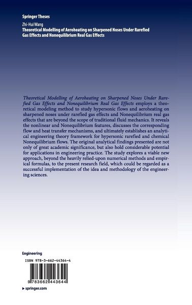 Produktbild: Theoretical Modelling of Aeroheating on Sharpened Noses Under Rarefied Gas Effects and Nonequilibrium Real Gas Effects