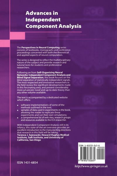 Produktbild: Advances in Independent Component Analysis