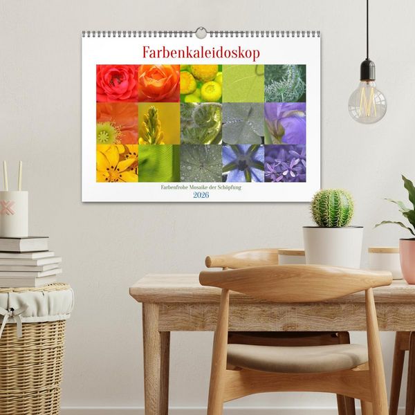 Produktbild: Farbenkaleidoskop (Wandkalender 2026 DIN A3 quer), CALVENDO Monatskalender