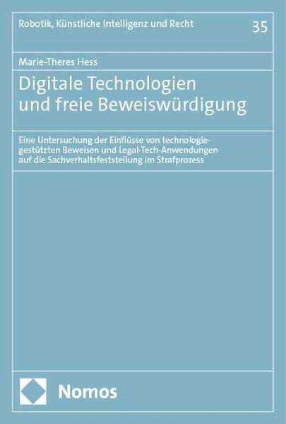 Produktbild: Digitale Technologien und freie Beweisw&uuml;rdigung