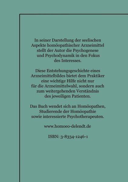 Produktbild: Psychodynamik Hom&ouml;opathischer Arzneimittelbilder