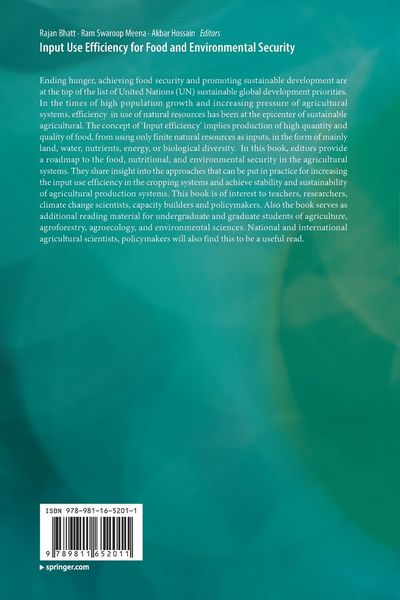 Produktbild: Input Use Efficiency for Food and Environmental Security