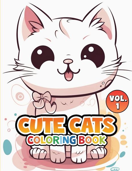Produktbild: Cute Cats Coloring Book