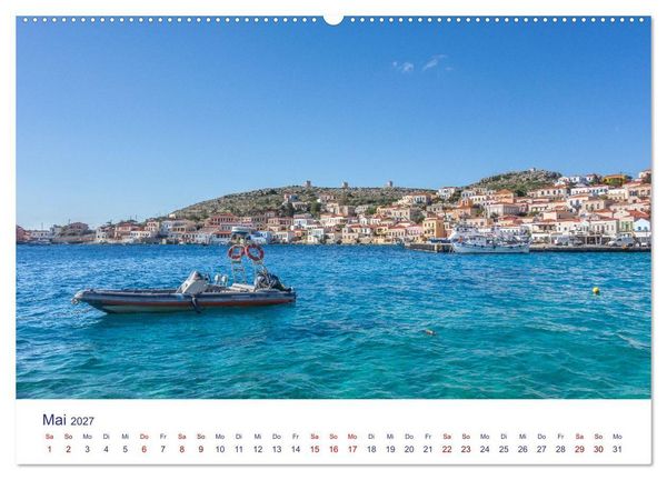 Produktbild: Insel Chalki (Wandkalender 2027 DIN A2 quer), CALVENDO Monatskalender