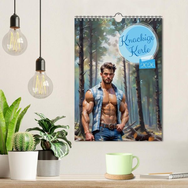 Produktbild: Knackige Kerle (Wandkalender 2026 DIN A4 hoch), CALVENDO Monatskalender