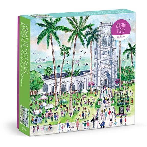 Produktbild: Michael Storrings Sunday in Palm Beach Bethesda by the Sea 500 Piece Puzzle