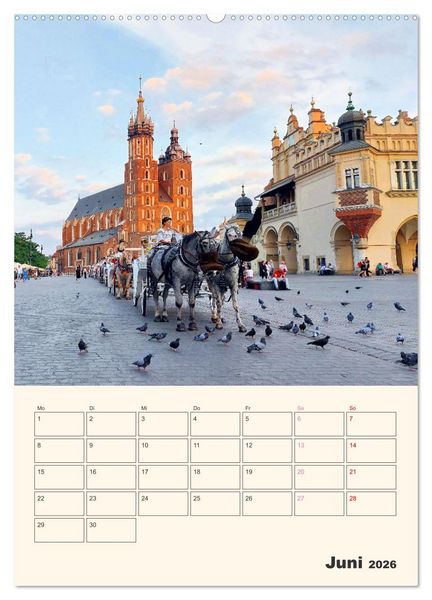 Produktbild: Wundersch&ouml;nes Krakau (hochwertiger Premium Wandkalender 2026 DIN A2 hoch), Kunstdruck in Hochglanz