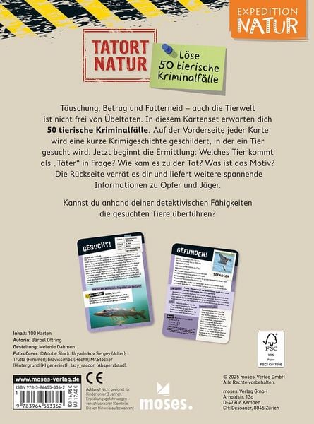 Produktbild: ExpN Tatort Natur - L&ouml;se 50 tierische Kriminalf&auml;lle