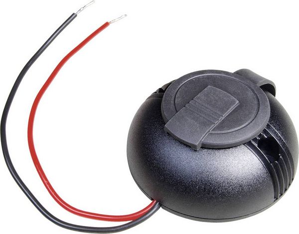 Produktbild: ProCar Runde Aufbau-Power USB-C/A Doppelsteckdose mit Deckel Belastbarkeit Strom max.=5 A 12 V, 24 V