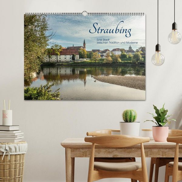 Produktbild: Straubing, eine Stadt zwischen Tradition und Moderne (Wandkalender 2026 DIN A2 quer), CALVENDO Monatskalender