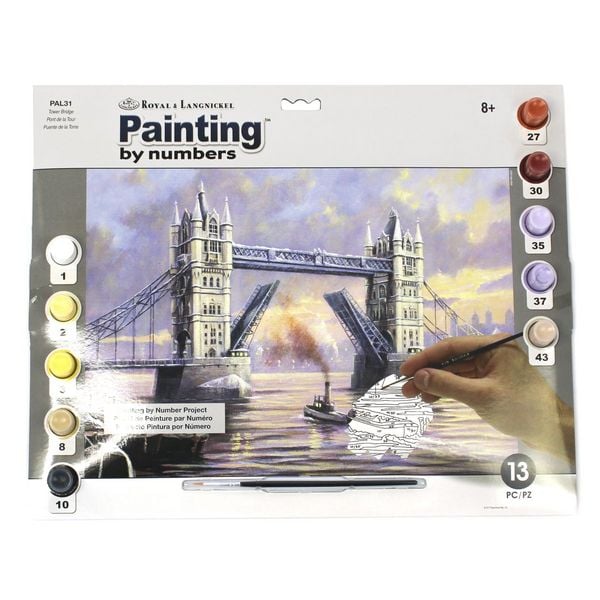 Produktbild: PRACHT Malen nach Zahlen Tower Bridge 40x32,5cm