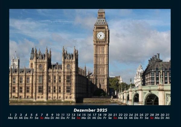 Produktbild: London 2025 Fotokalender DIN A4