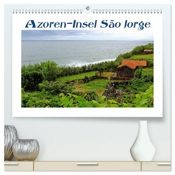 Produktbild: Azoren-Insel Sao Jorge &ndash; traumhafte Fajas auf dem gr&uuml;nsten Eiland Portugals (hochwertiger Premium Wandkalender 2026 DIN A2 quer), Kunstdruck in Hochglanz