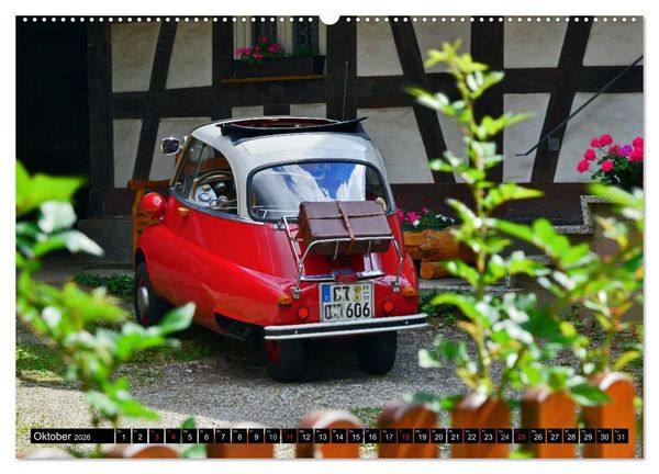 Produktbild: BMW Isetta - Die Knutschkugel (hochwertiger Premium Wandkalender 2026 DIN A2 quer), Kunstdruck in Hochglanz