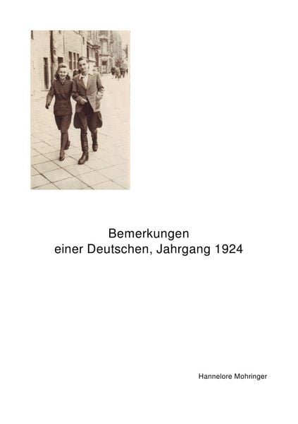 Produktbild: Bemerkungen einer Deutschen, Jahrgang 1924