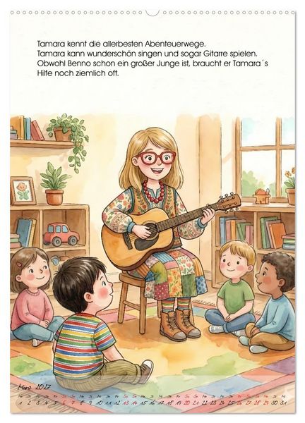 Produktbild: Tamara Tintenfisch (Wandkalender 2027 DIN A2 hoch), CALVENDO Monatskalender
