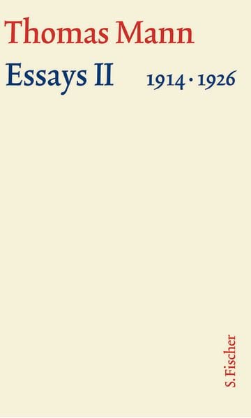 Produktbild: Essays II 1914-1926