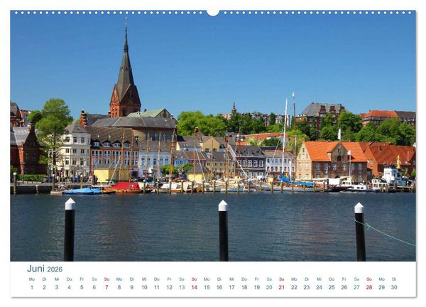Produktbild: Flensburg 2026. Impressionen rund um den Hafen (hochwertiger Premium Wandkalender 2026 DIN A2 quer), Kunstdruck in Hochglanz