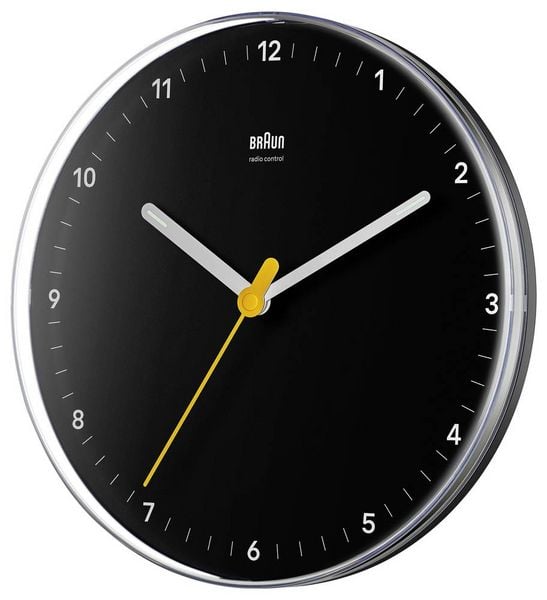Produktbild: Braun 67684 Funk Wanduhr 230 mm Schwarz