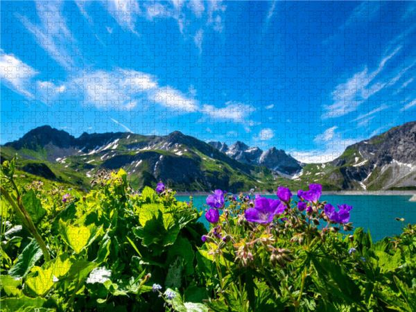 CALVENDO Puzzle Flora am Lünersee | 2000 Teile Lege-Größe 90x67cm Foto-Puzzle für glückliche Stunden