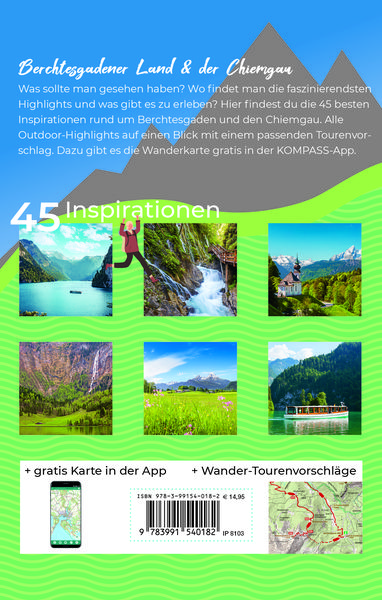 Produktbild: KOMPASS Inspiration Berchtesgaden und Chiemgau mit Chiemsee