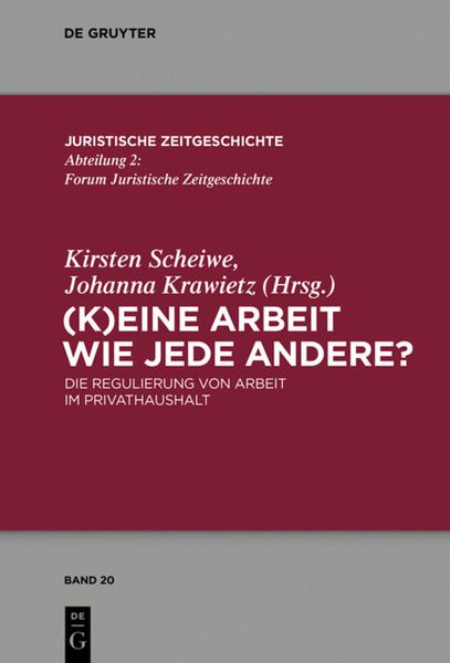 Produktbild: (K)Eine Arbeit wie jede andere?