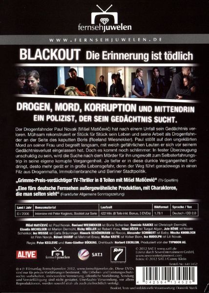 Produktbild: Blackout - Die Erinnerung ist t&ouml;dlich/Fernsehjuwelen [3 DVDs]