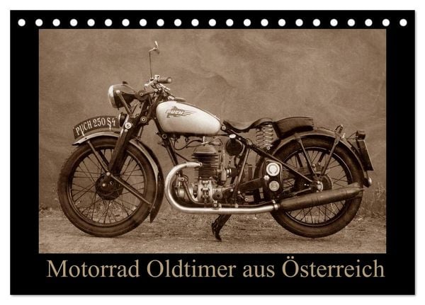 Produktbild: Motorrad Oldtimer aus &Ouml;sterreich (Tischkalender 2026 DIN A5 quer), CALVENDO Monatskalender